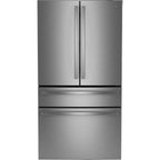 GE Profile PGE29BYTFS 36 Inch Freestanding 4-Door Smart French Door Refrigerator