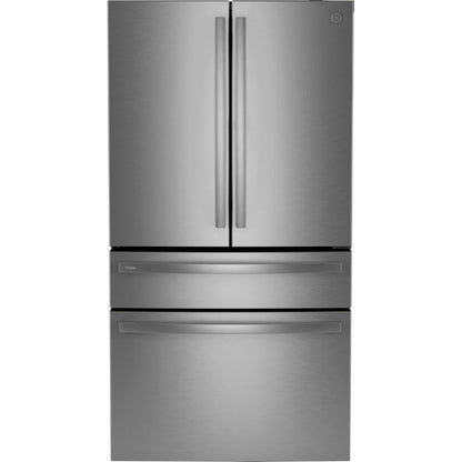 GE Profile PGE29BYTFS 36 Inch Freestanding 4-Door Smart French Door Refrigerator