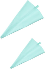 20 Inch Piping Bags Reusable, Silicone Pastry Bags Set, Large Cake Decorating Bag, 2 PCS Icing Frosting Bags for Cake, Dessert, Pastry, Cookies,Cupcake, DIY Baking Tools, Green