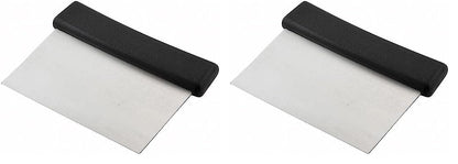 Winco Stainless Steel Dough Scraper with Wood Handle