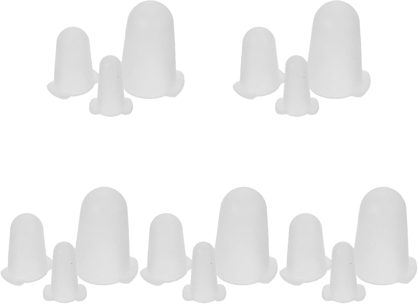 15 Pcs Protective Cap for Piping Tips Cake Frosting Tip Covers Pipping Tip Protection Covers Cake Piping Tip Covers Piping Tip Sleeves Pastry Bag Medium and Small White