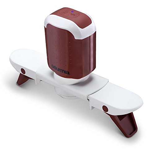 Gourmia GST210 Stiriffic Регульована каструля та сковорода Автоматична мішалка Hands Free - Червона - Безкоштовна електронна книга рецептів у комплекті (червона)