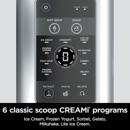 Ninja CREAMi Swirl Ice Cream and Soft Serve Maker, Sorbet, Milkshake, Frozen Yogurt, Low Calories Program & More, 13-in-1, Soft Serve Handle & (2) CREAMi Swirl 16oz Pints, For Kids & ALL ages, NC701