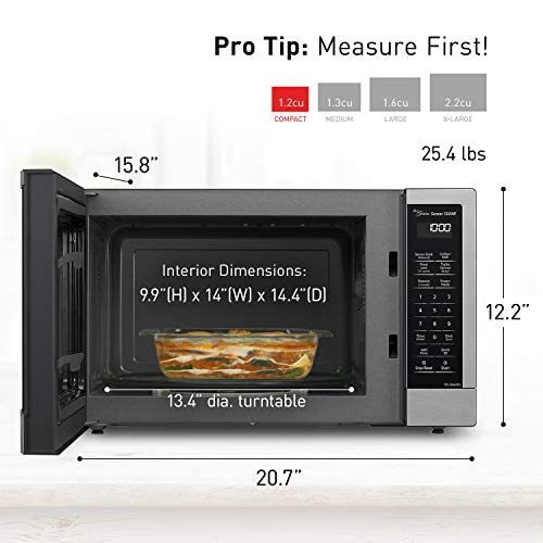 Panasonic NN-SN67K Microwave Oven, 1.2 cu.ft, Stainless Steel/Silver