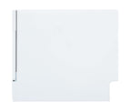 SPT SD-2225DW Compact Countertop Dishwasher/Delay Start-Energy Star Portable Dishwasher with Stainless Steel Interior and 6 Place Settings Rack Silverware Basket/Apartment Office Home Kitchen, White
