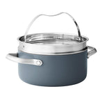 Member Mark 11 Piece Modern Ceramic Cookware Set With Smart Kitchen Tools Set (Assorted Colors) (Gray)