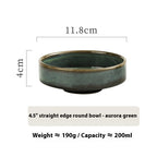 45-inch Rice Bowl Round Japanese Style Japanese Style Ramen Bowl Soup Bowl - Walfos® Kitchenware