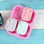 4 Hole Angels  Food-Grade Silicone Material Angel Couple Soap Mold Cake Maker Tool - Walfos® Kitchenware