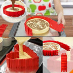 4 Pcs/Set Silicone Bakeware Magic Snake Cake Mold Pan DIY Baking Square Rectangular Heart Shape Round Cake Mould Pastry Tools - Walfos® Kitchenware