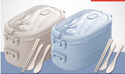 Wheat Straw Microwaveable Bento Box