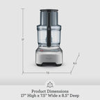 Кухонний комбайн Breville Sous Chef на 12 чашок, один розмір, сріблястий
