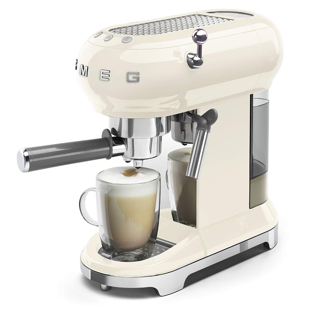 Ekspres do kawy Smeg ECF01CRUS Espresso, jeden rozmiar, 1L, kremowy