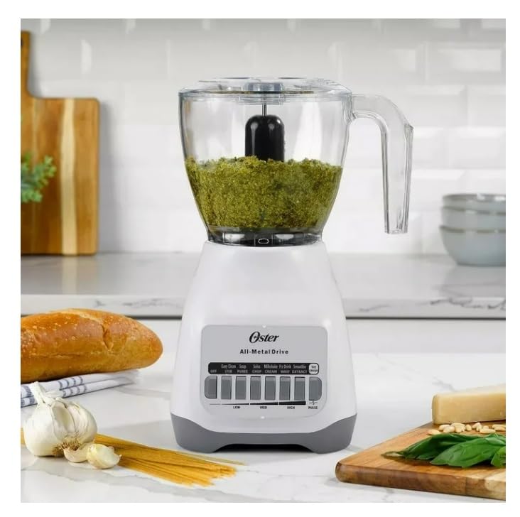 Oster Classic 2-in-1 Kitchen System Blender and Food Processor 700W BPA-Free