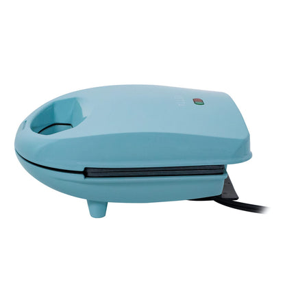 VETTA 760-Watt Nonstick Panini Press, Sandwich Maker, Automatic Temperature Control, Nonstick Coating, Nonslide Feet, Indoor Large Versatile Grill, 28.5 in. Wrappable Power Cord, Seafoam Blue