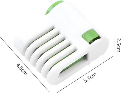 2PCS DIY Cake Slicer, Stratification Auxiliary Bread Slice, Toast Cut, 5 Layers Leveler Slicer, Kitchen Fixator Tool Green