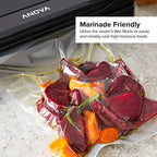 Zgrzewarka próżniowa Anova Culinary Precision Vacuum Sealer Pro, zawiera 1 rolkę worka, do gotowania metodą sous vide i przechowywania żywności, czarna, średnia