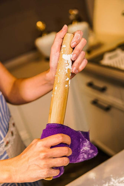 Classic French Rolling Pins Bamboo Wooden Rolling Pin for Baking Pizza Dough Pie Cookie, 13-Inch