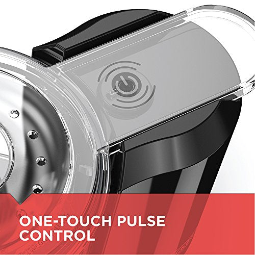Електричний подрібнювач продуктів BLACK+DECKER на 1,5 склянки, імпульсний режим One Touch, двигун 150 Вт, гострі леза, можна мити в посудомийній машині