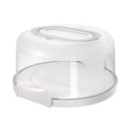 Top Shelf Elements Round Cake Carrier For Up To 10 Inch Cake Portable Cake Stands Two Sided Cake Box With Handle Fashionable Base Doubles as Five Section Serving Tray Container Holds Pies(Scarlet)