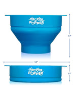 The Original Proper Popper Microwave Popcorn Popper, Silicone Popcorn Maker, Collapsible Bowl BPA Free & Dishwasher Safe - (Turquoise)