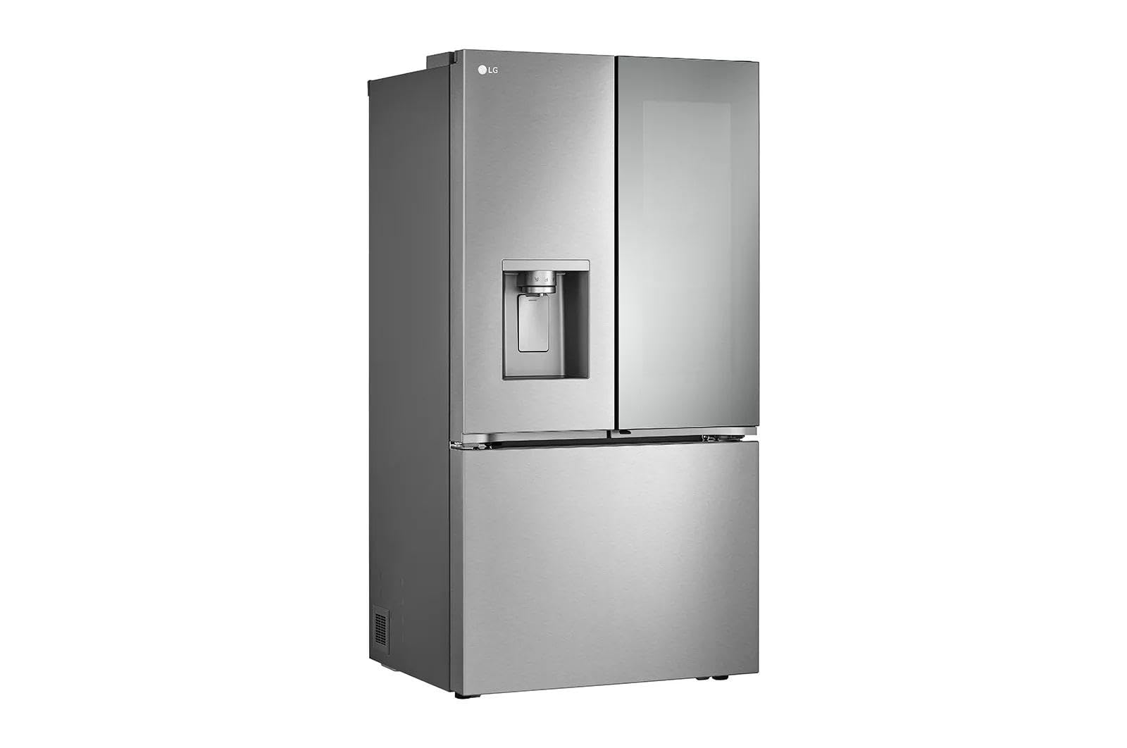 Холодильник LG LRYKC2606S, 26 куб. футів, з французькими дверцятами, розумним дзеркалом InstaView® Counter-Depth MAX™ та чотирма видами льоду