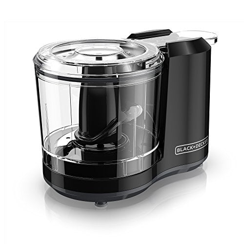 BLACK+DECKER 1,5-filiżankowy elektryczny rozdrabniacz do żywności, funkcja One Touch Pulse, silnik 150 W, ostrze Stay-Sharp, można myć w zmywarce