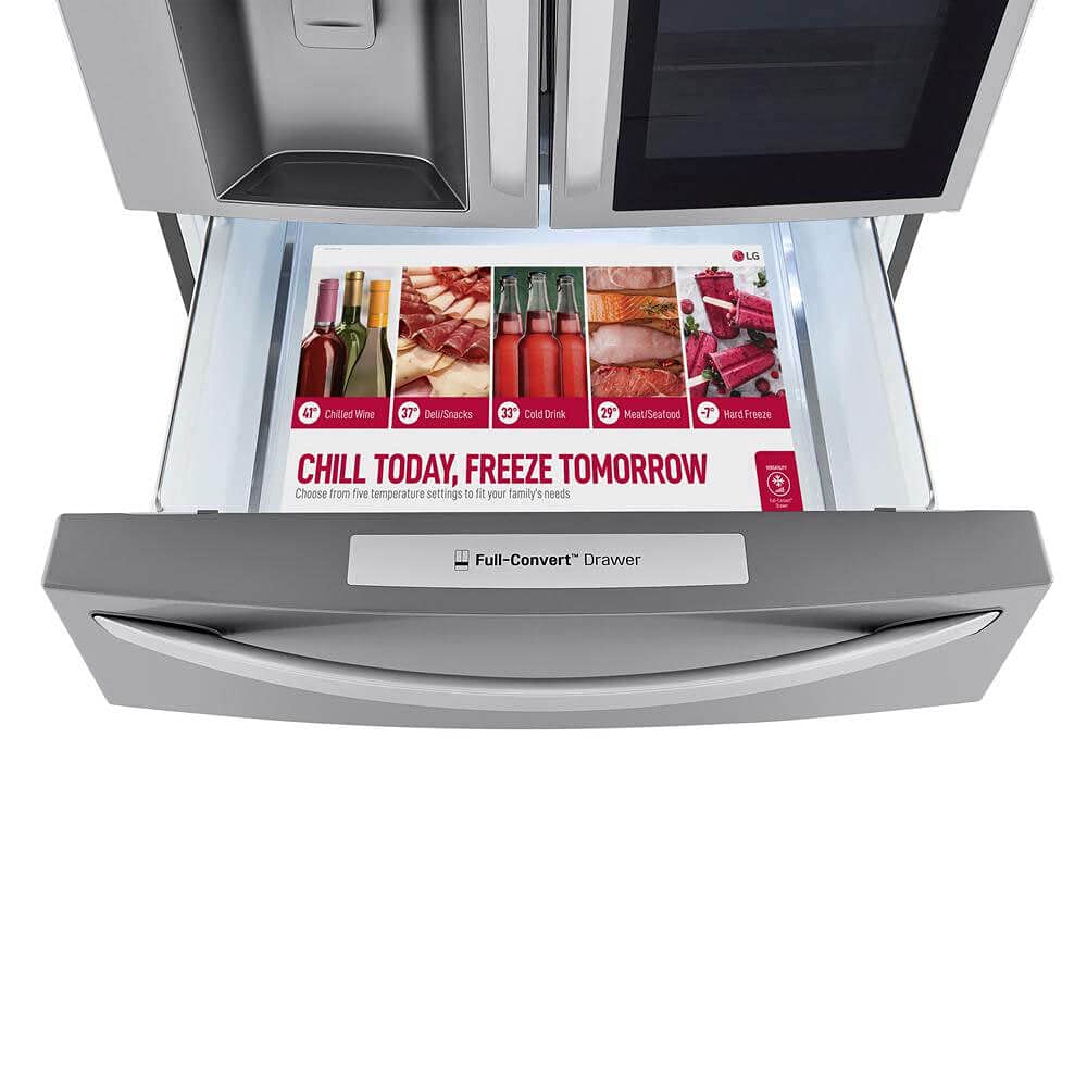 LG LRMVS3006S / LRMVS3006S / LRMVS3006S Розумний холодильник Door-in-Door об'ємом 29,5 куб. футів з льодогенератором Craft Ice Maker