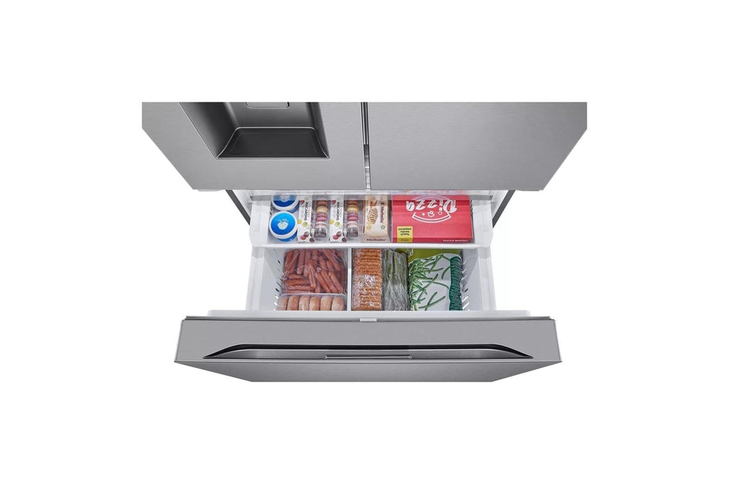LG LRYXC2606S 25,5 Cu. Ft. Stal nierdzewna Drzwi francuskie Głębokość blatu Lodówka inteligentna