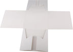 Cakebon Cake Boxes with Boards - 10 Inch Round Cake Drum White (1-pack) - Box With Window for Birthdays, Weddings and Parties