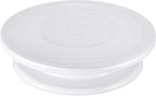 Kootek Cake Stand, 11 Inch Rotating Cake Turntable for Decorating, Display & Baking, Smooth Revolving Spinner Stand (White)