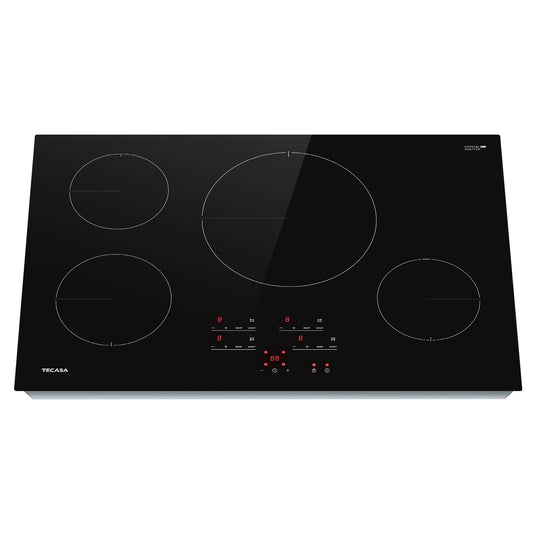 TECASA 30 Inch Induction Cooktop, 7400W Built-in Induction Stovetop with 4 Boost Burner, Timer & Child Safety Lock, 9 Heating Level, Sensor Touch Control, 240V, Drop-in Electric Stove Top