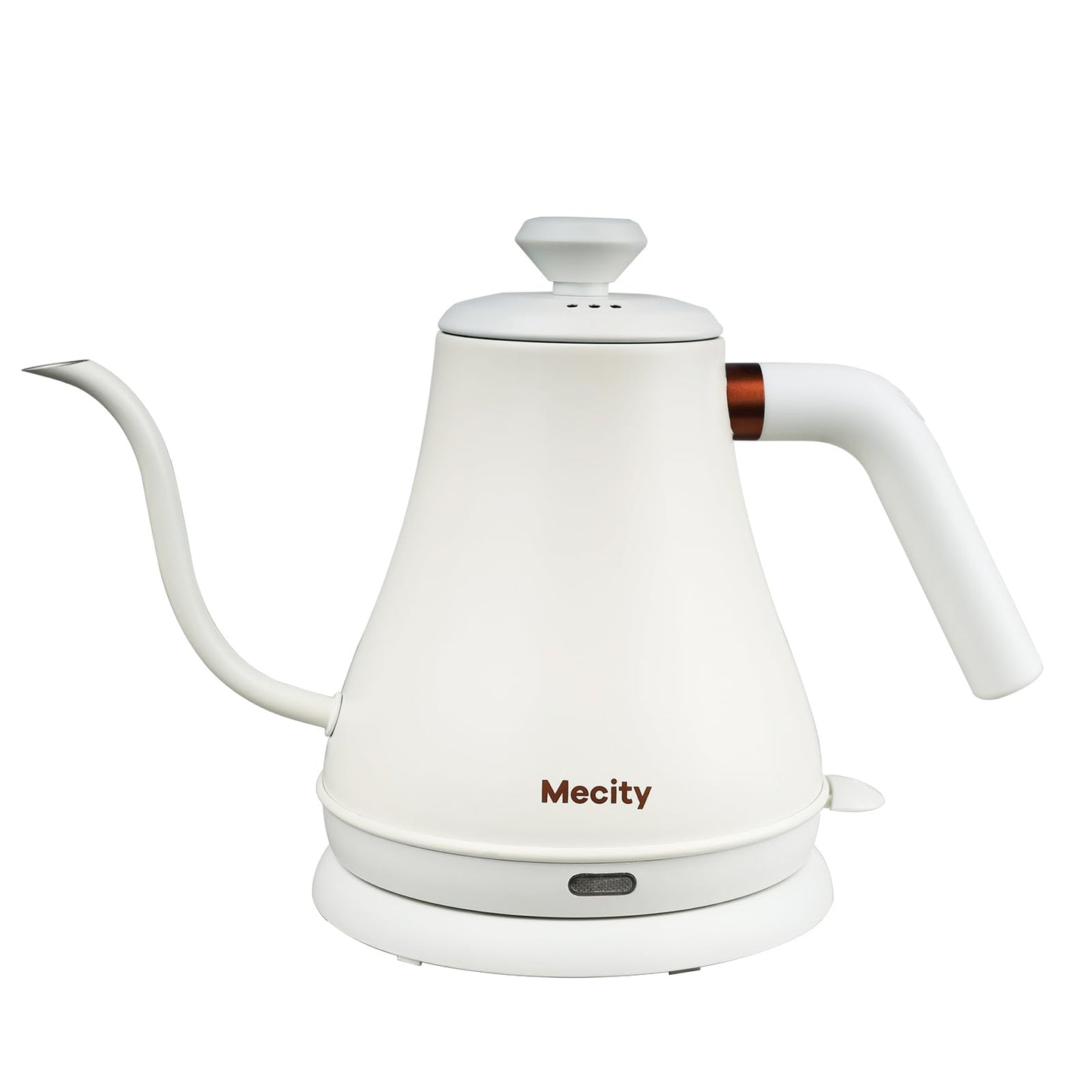 Mecity Electric Kettle Stainless Steel Gooseneck Water Kettle Water Boiler for Pour Over Coffee Fast Heating, Auto Shut Off, 27 fl oz, 1000W, Milk White