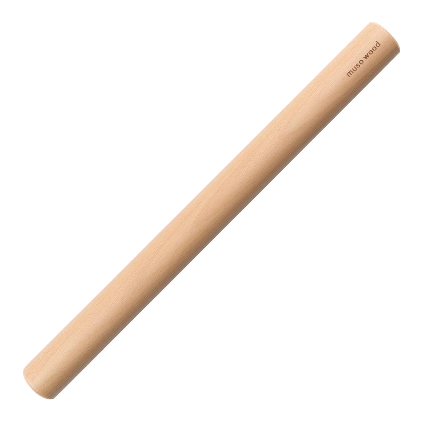 Muso Wood Wooden French Rolling Pin for Baking, Beech Wood Tapered Rolling Pin for Fondant Pie Crust Cookie Pastry(French 15.75-Inch)