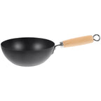 ABOOFAN Small Wok Stir Fry Pan Chinese Wok with Round Bottom Wok Chinese Pow Wok 20cm Japanese Cookware Single Person Wok for Kitchen