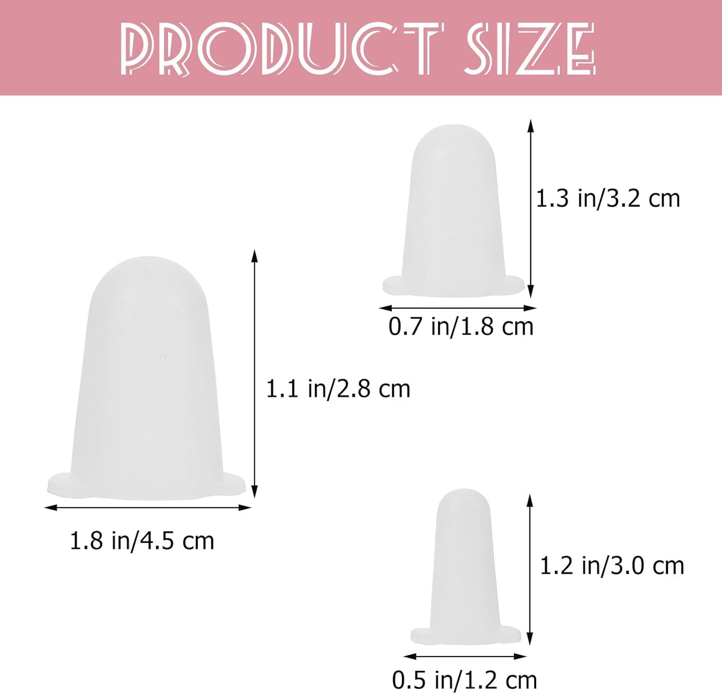 15 Pcs Protective Cap for Piping Tips Cake Frosting Tip Covers Pipping Tip Protection Covers Cake Piping Tip Covers Piping Tip Sleeves Pastry Bag Medium and Small White