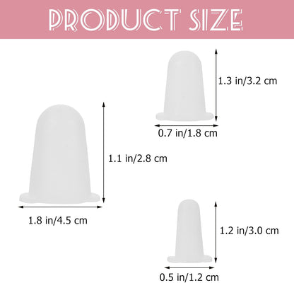 15 Pcs Protective Cap for Piping Tips Cake Frosting Tip Covers Pipping Tip Protection Covers Cake Piping Tip Covers Piping Tip Sleeves Pastry Bag Medium and Small White