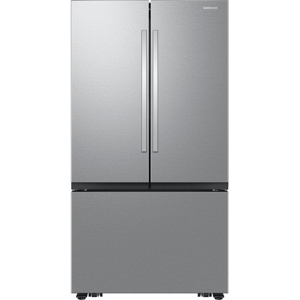 Розумний холодильник SAMSUNG RF32CG5100SR з нержавіючої сталі об'ємом 32 куб. фути, 3-дверний, з французькими дверцятами