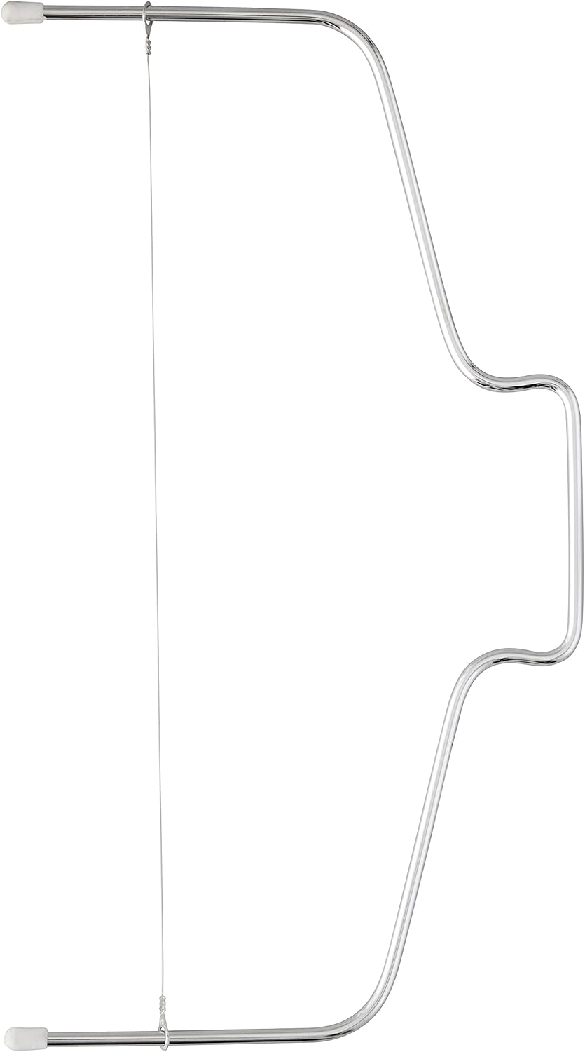 Wilton Adjustable Cake Leveler & Slicer, Stainless Steel Wire, Adjustable Cake Tool With Layer Cutting Feature, Baking Supplies And Baking Tools (Silver)