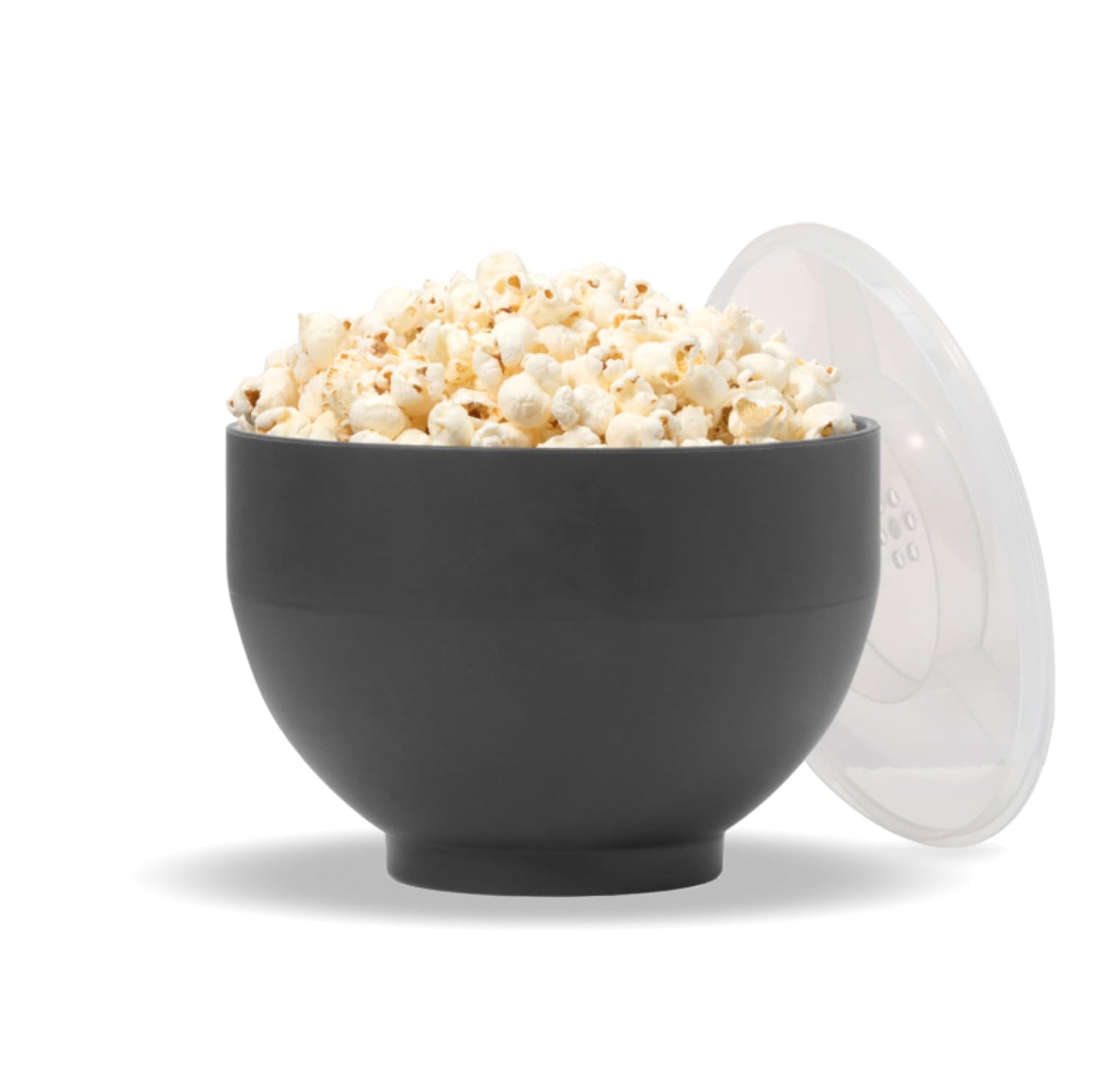 W&P Microwave Silicone Popper Maker | Black | Collapsible Bowl w/Built in Measuring, BPA, Eco-Friendly, Waste Free, 9.3 Cups of Popped Popcorn