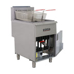 SEAGATE, SGF-75/80NG, Commercial Restaurant Gas Fryer, Stainless Steel, Natural Gas, 75 to 80-lb., 5-Burner, 150,000 BTU, 400° Temp Limit