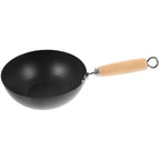 ABOOFAN Small Wok Stir Fry Pan Chinese Wok with Round Bottom Wok Chinese Pow Wok 20cm Japanese Cookware Single Person Wok for Kitchen