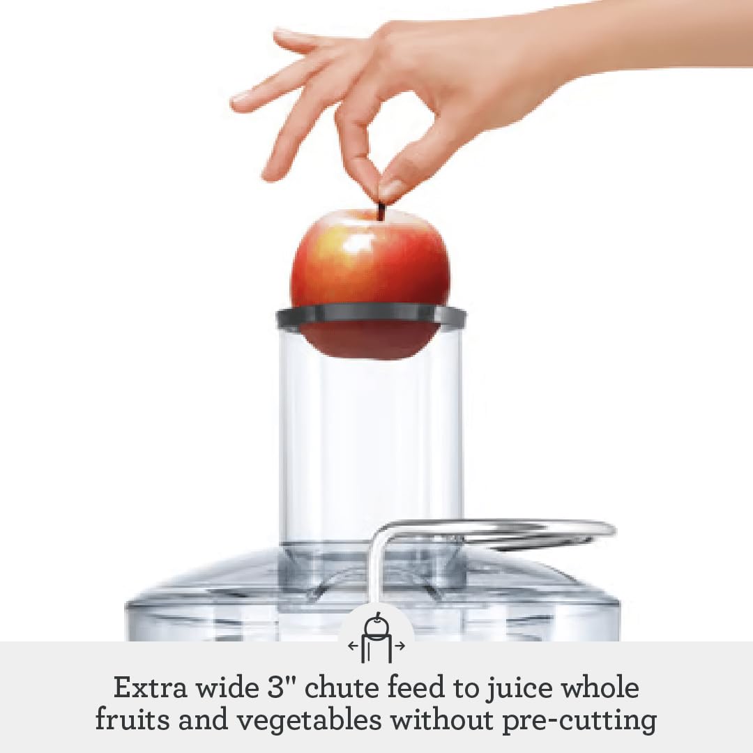 Компактна соковижималка Breville the Juice Fountain, 25,5 см x 25,5 см x 40,7 см, срібляста
