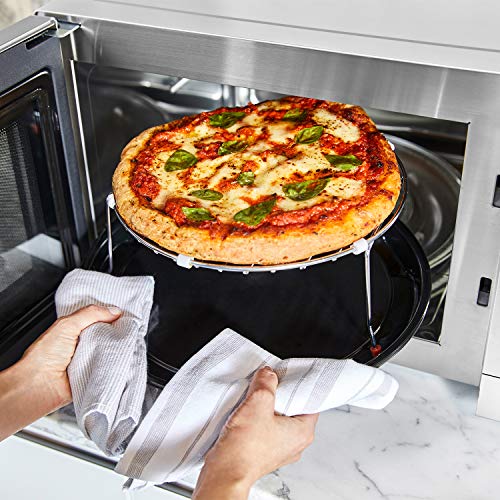 Kuchenka mikrofalowa Panasonic HomeChef 4 w 1 z frytkownicą powietrzną, pieczeniem konwekcyjnym, grillem FlashXpress, technologią mikrofal inwerterowych, 1000 W, 1,2 stopy sześciennej z łatwym w czyszczeniu wnętrzem - NN-CD87KS (stal nierdzewna)