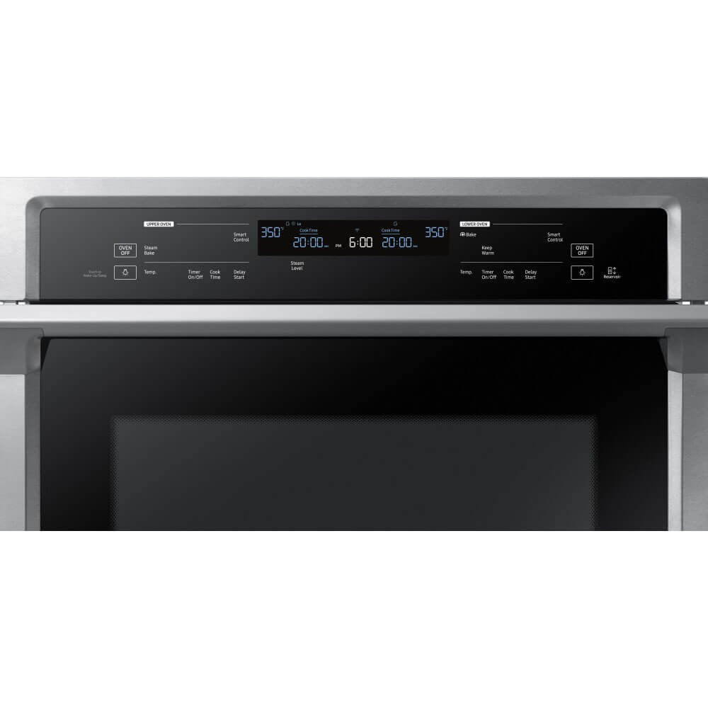 Samsung Appliance NV51K6650DS 30" 10.2 cu. ft. Całkowita pojemność Elektryczny podwójny piekarnik ścienny z górnym grillem, w stali nierdzewnej