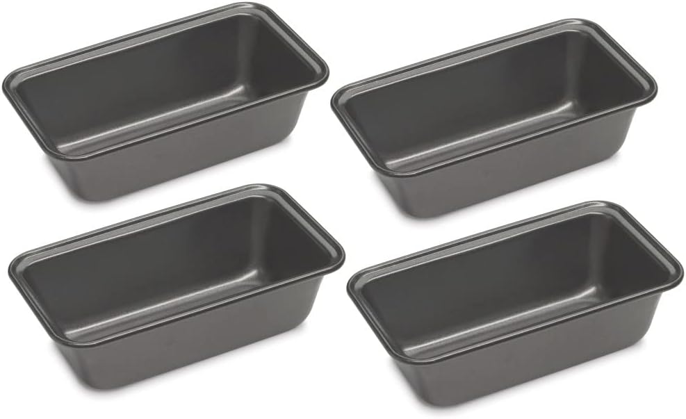 Cuisinart CMBM-4LP Mini Loaf Pan 4 Count (Pack of 1)