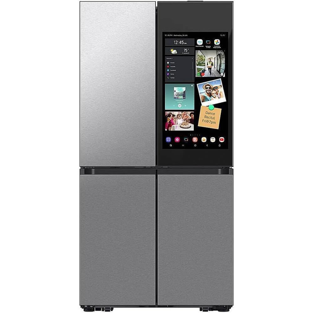 Розумний холодильник SAMSUNG RF29DB9900QD з нержавіючої сталі об'ємом 29 кубічних футів, 4-дверний, з французькими дверцятами