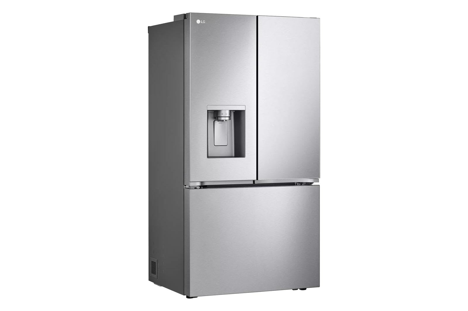 LG LRYXC2606S 25,5 Cu. Ft. Stal nierdzewna Drzwi francuskie Głębokość blatu Lodówka inteligentna