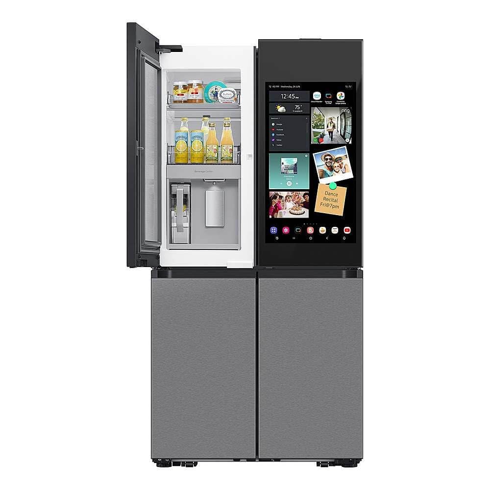 Розумний холодильник SAMSUNG RF29DB9900QD з нержавіючої сталі об'ємом 29 кубічних футів, 4-дверний, з французькими дверцятами