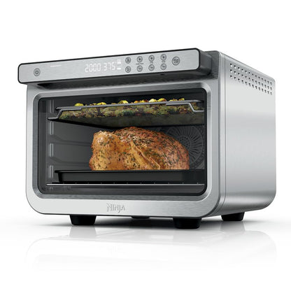 Ninja Prestige Smart XL 10-in-1 Air Fry Digital Countertop Convection Toaster Oven with Air Fry, Air Roast, Broil, Bake, Whole Roast, Pizza, Toast, Bagel, & Reheat, 1800 Watts, Stainless Steel, DT501