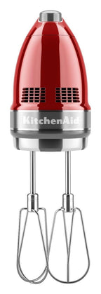 KitchenAid 9-Speed Digital Hand Mixer with Turbo Beater II Accessories and Pro Whisk - Candy Apple Red